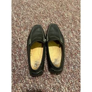 Men’s Bass-Monte Black Leather loafers slip on Sz 9